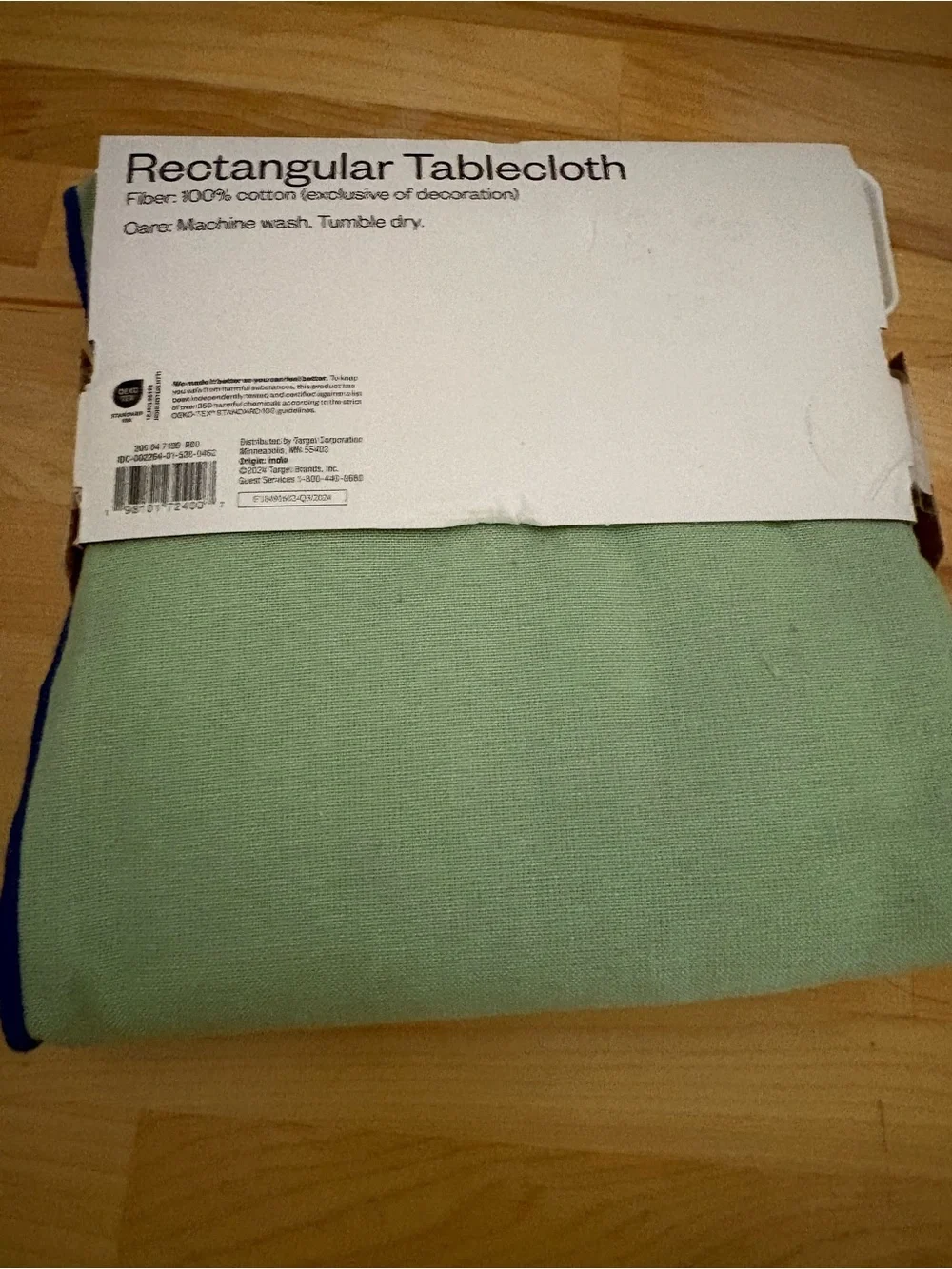 Room Essentials Mint Green Rectangular Tablecloth